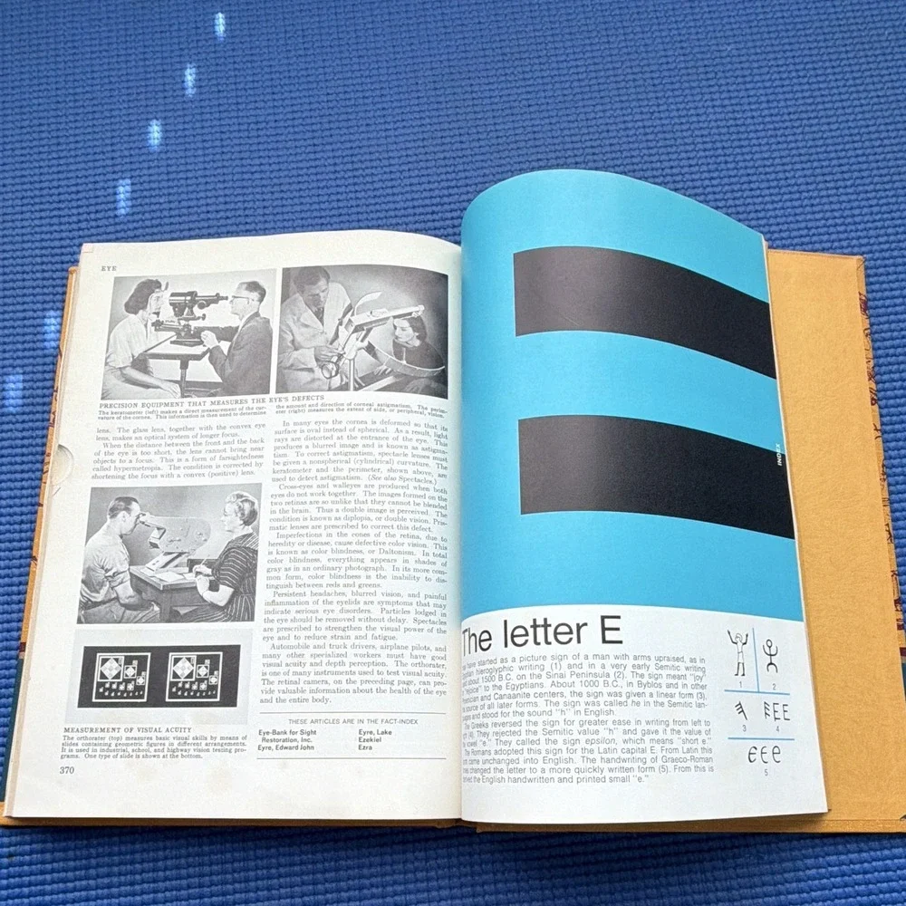 Hardcover Compton's Encyclopedia and Fact-Index Vol 7 E–Eye (1972) 370p